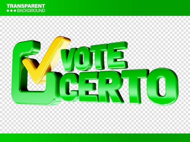 PSD gratuit logo de la campagne politique de vote au brésil