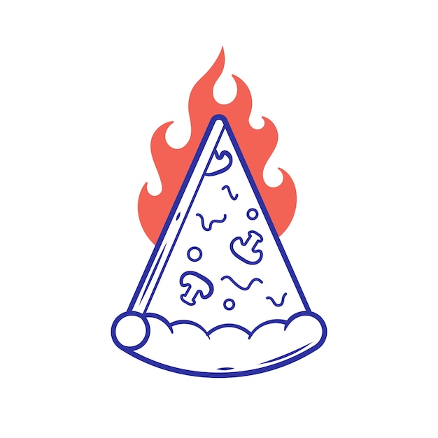 Le Logo D'une Pizzeria à L'époque.