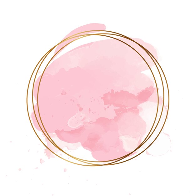 Logo de taches roses isolé