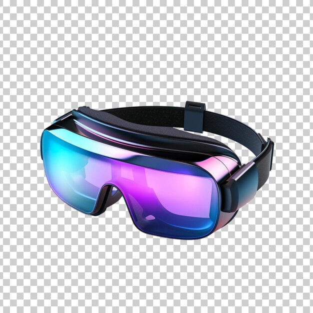 Des lunettes de réalité virtuelle 3D, technologie métaverse isolée sur un fond transparent.