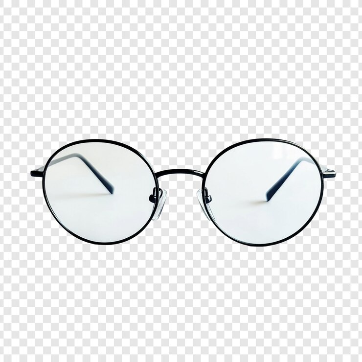 PSD gratuit des lunettes rondes noires de style classique