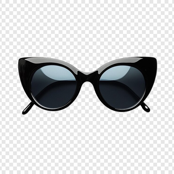PSD gratuit des lunettes de soleil élégantes à l'œil de chat noir