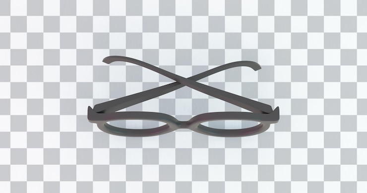 PSD gratuit lunettes, vue dessus