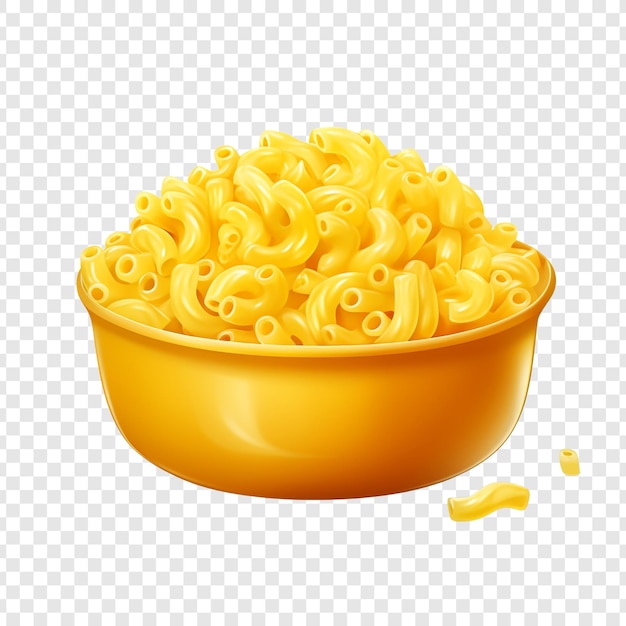 PSD gratuit macaroni au fromage isolé sur fond transparent