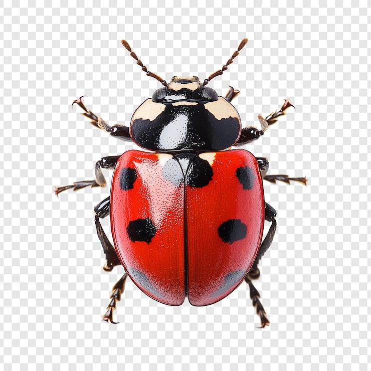 PSD gratuit magnifique coccinelle en gros plan une vue détaillée de la nature petit joyau