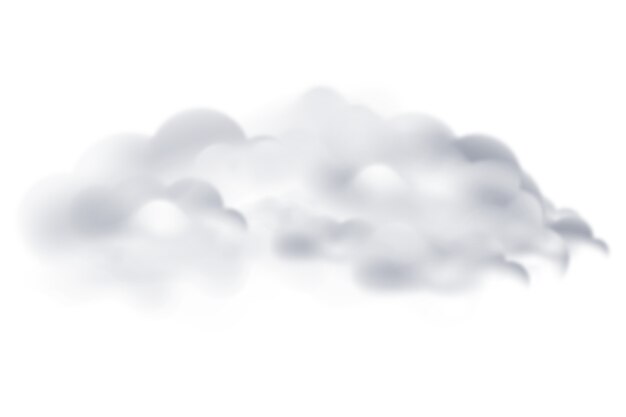 Un magnifique nuage blanc