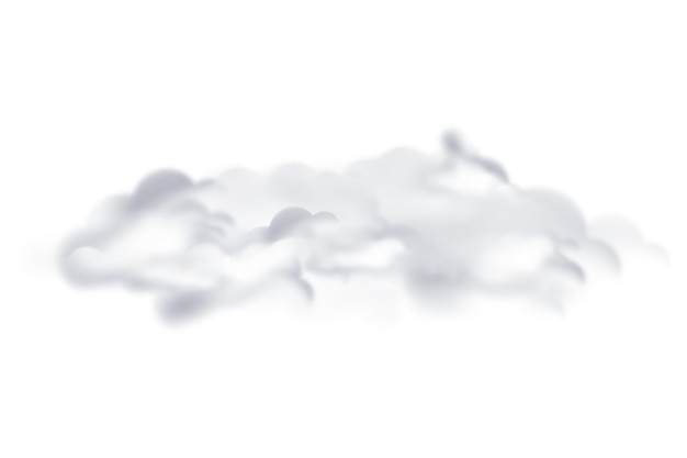 Un magnifique nuage blanc