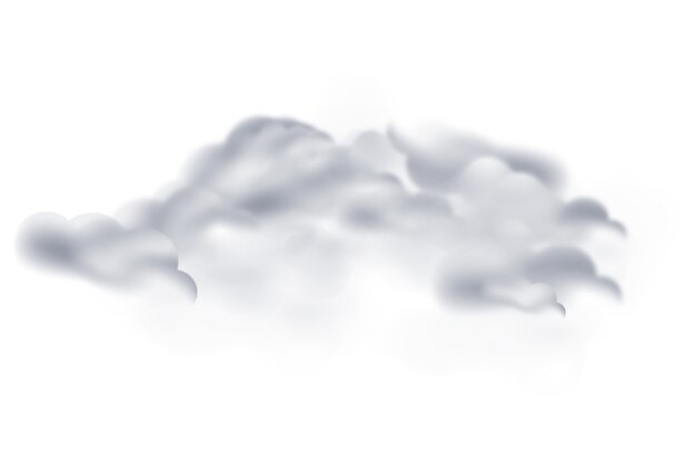 Un magnifique nuage blanc