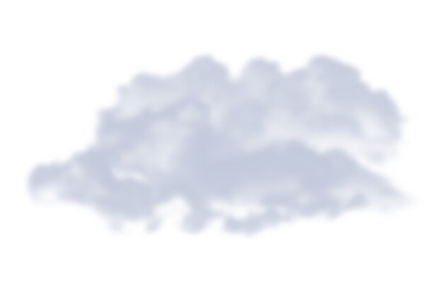 Un magnifique nuage blanc