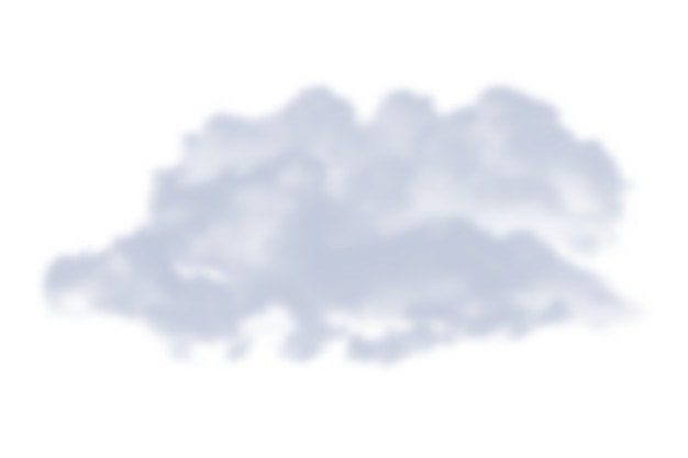 Un magnifique nuage blanc