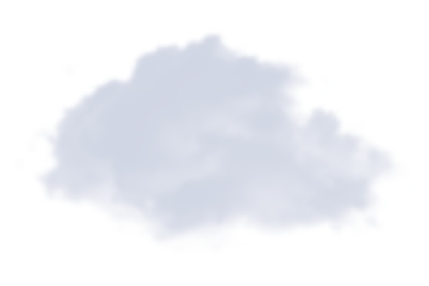 Un magnifique nuage blanc