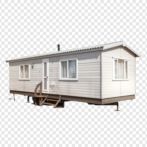 PSD gratuit maison mobile home isolée sur fond transparent