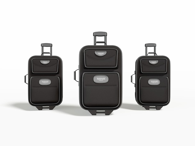 PSD gratuit maquette de bagages de voyage