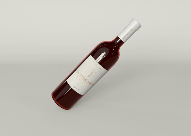 Maquette de bouteille de vin