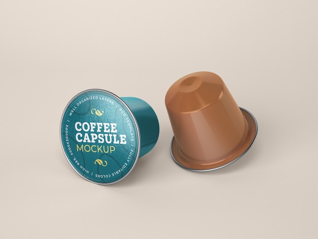 Maquette de capsule de café