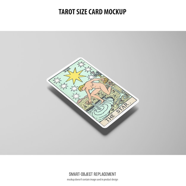 PSD gratuit maquette de carte de tarot