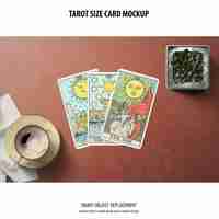 PSD gratuit maquette de carte de tarot