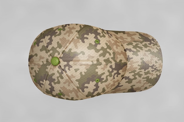 PSD gratuit maquette de casquette militaire