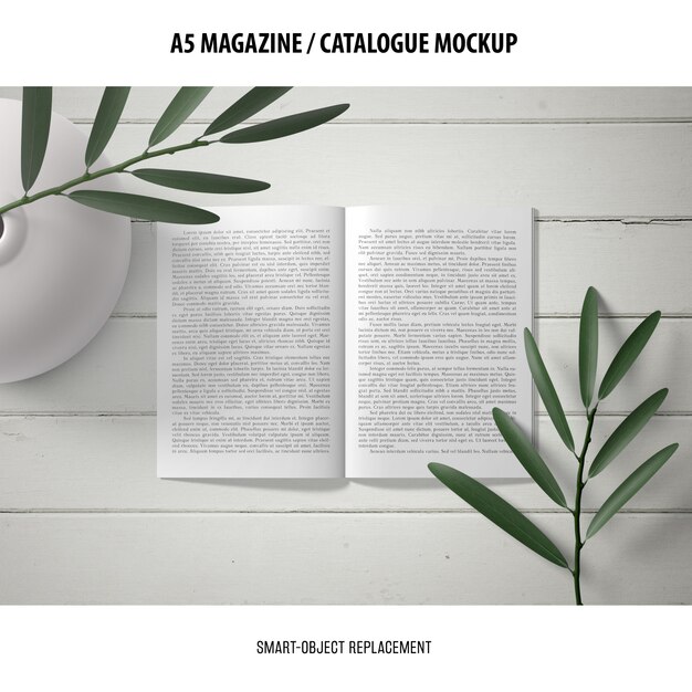 Maquette de catalogue de magazine