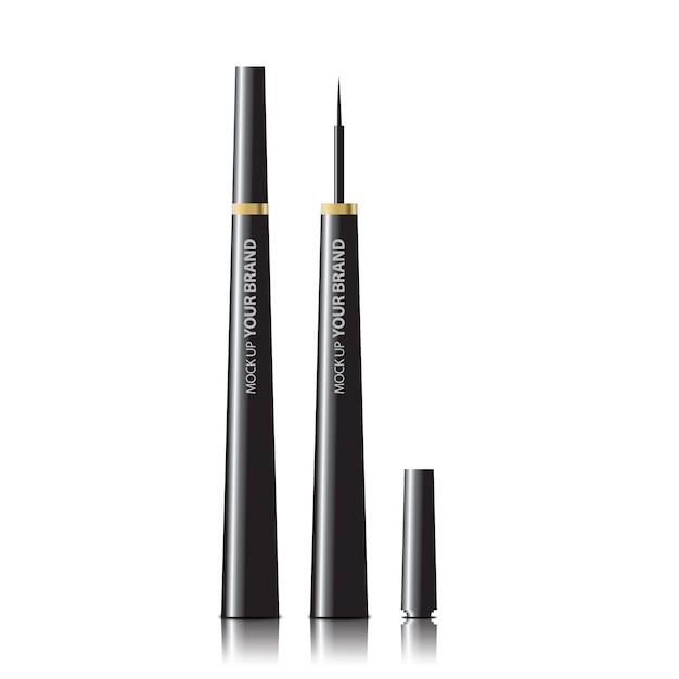 Maquette d'eye-liner cosmétique