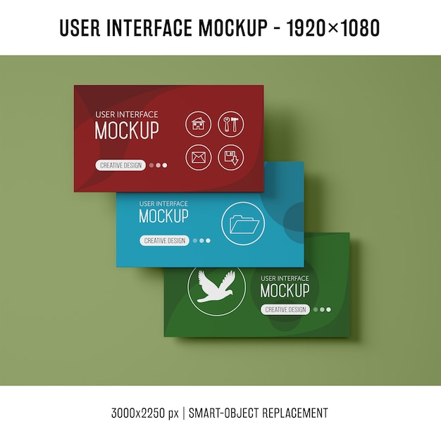 PSD gratuit maquette de l'interface utilisateur