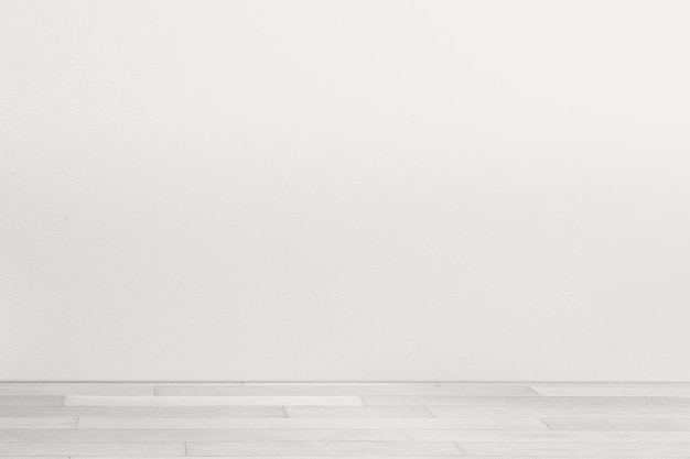 Maquette de mur de pièce minimale psd avec sol blanc