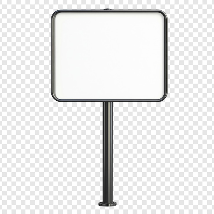PSD gratuit une maquette de panneau de rue en blanc annoncez votre marque ici