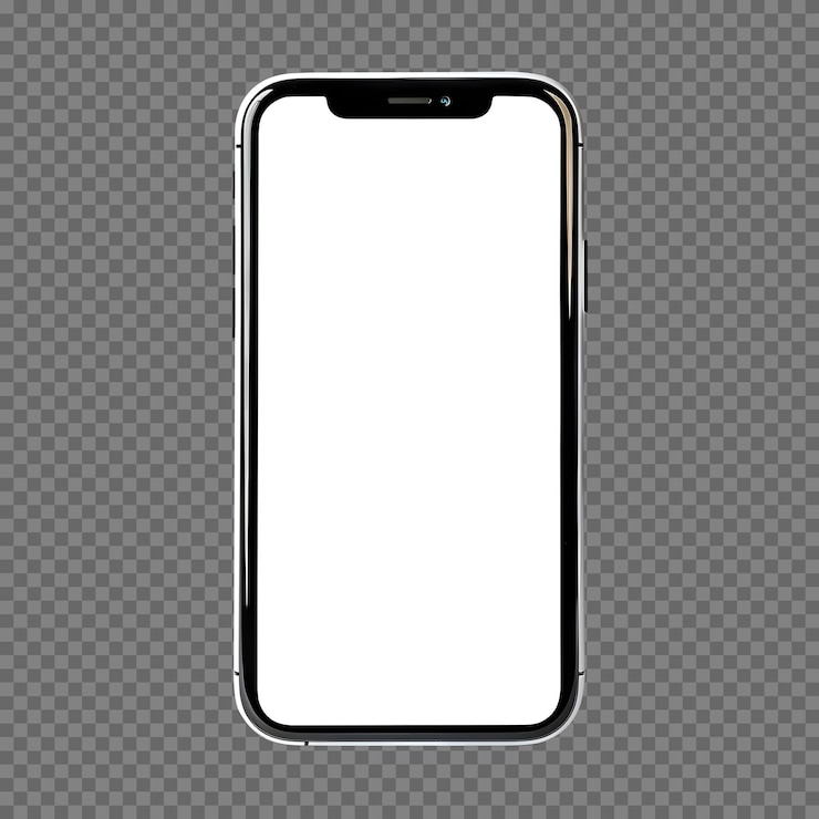 PSD gratuit maquette psd de smartphone vierge vue de face