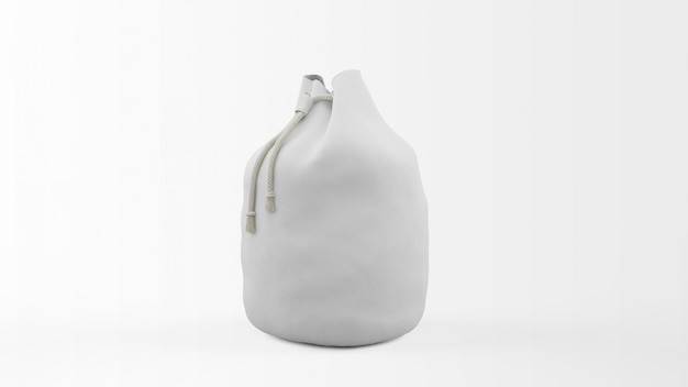Maquette de sac blanc isolé