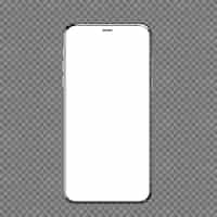 PSD gratuit maquette de smartphone vierge isoler sur fond