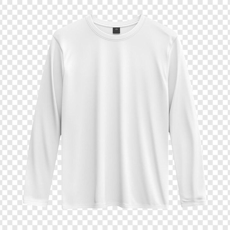 PSD gratuit maquette de t-shirt blanc à manches longues pour une présentation de conception