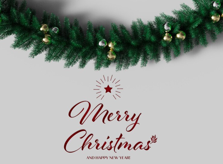 PSD gratuit maquette de texte de scène de noël