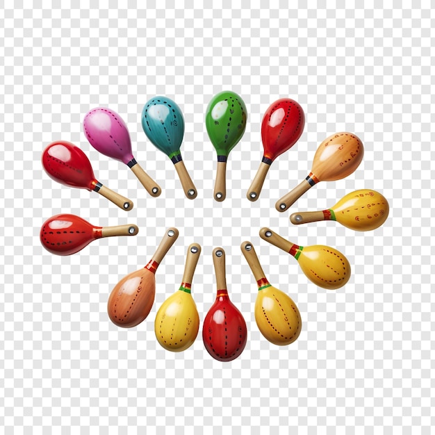 PSD gratuit les maracas isolés sur un fond transparent