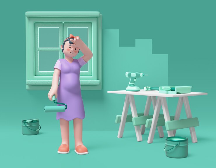 PSD gratuit la maternité est une illustration.