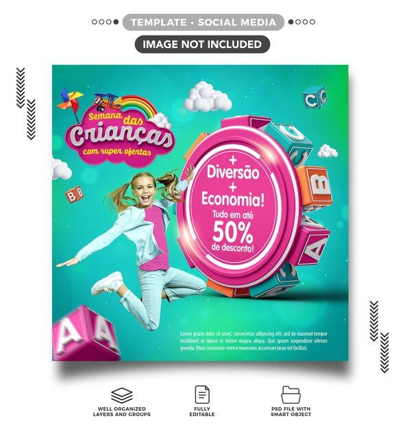 Les médias sociaux alimentent la semaine des enfants amusante et économique