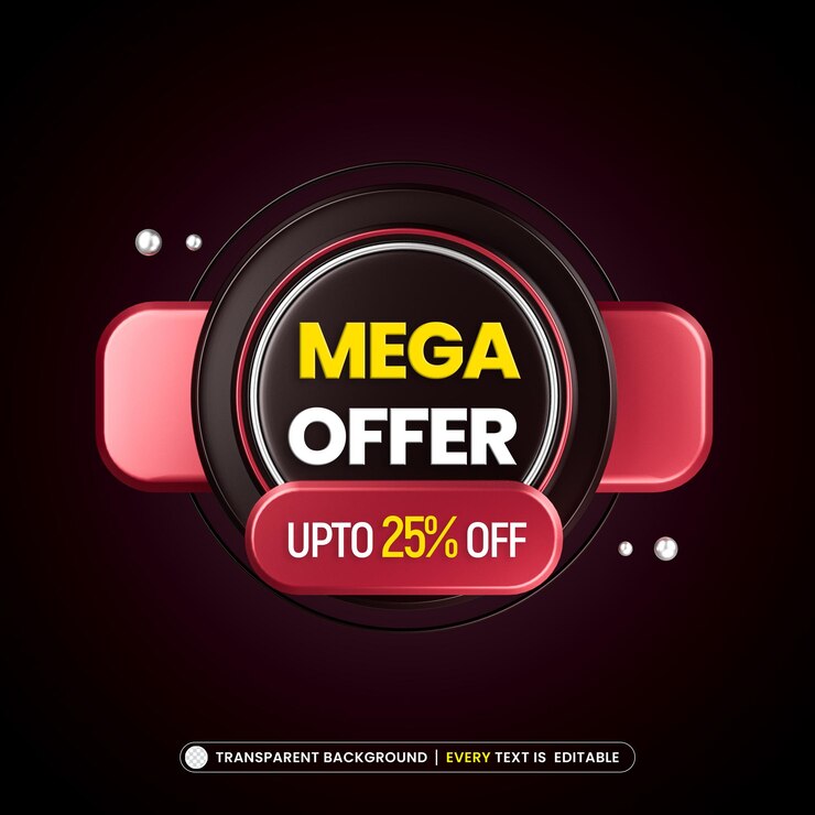 PSD gratuit mega offre 25 bannières promotionnelles avec texte modifiable