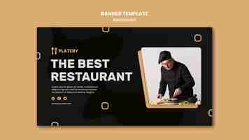 PSD gratuit le meilleur modèle de bannière de restaurant