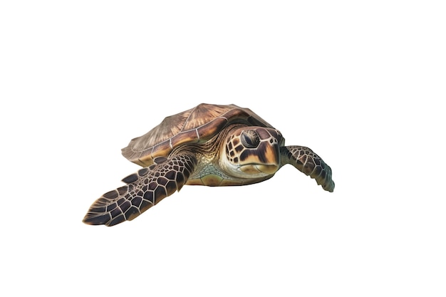 PSD gratuit une merveilleuse tortue qui nage.