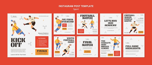 Messages Instagram De Concept De Sport