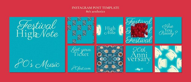 Messages instagram esthétiques des années 80