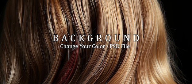 PSD gratuit mettre en évidence la texture des cheveux style de mode abstrait fond sur le ton de couleur de mûri