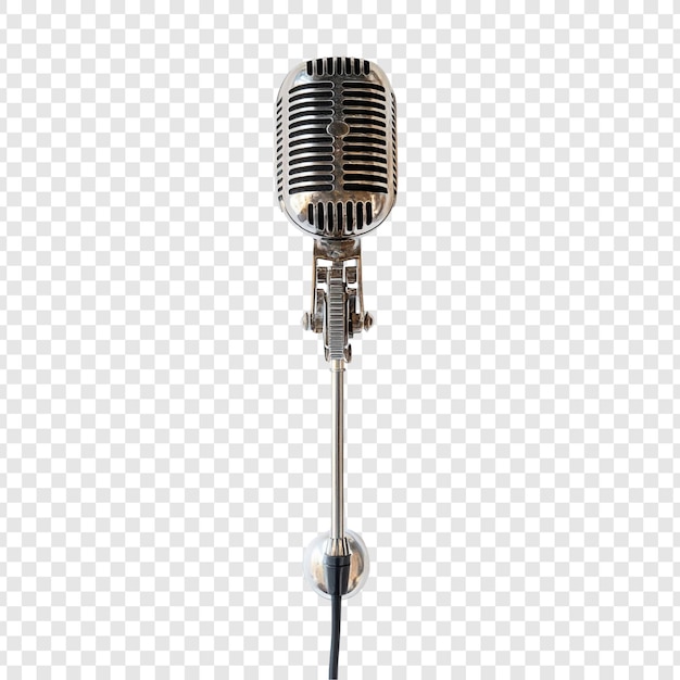 Un microphone d'époque Un appareil d'enregistrement classique