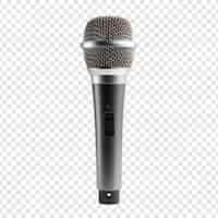 PSD gratuit microphone isolé sur fond transparent