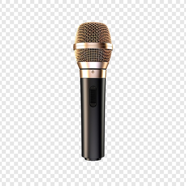 PSD gratuit microphone isolé sur fond transparent