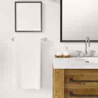 PSD gratuit mobilier de salle de bain moderne
