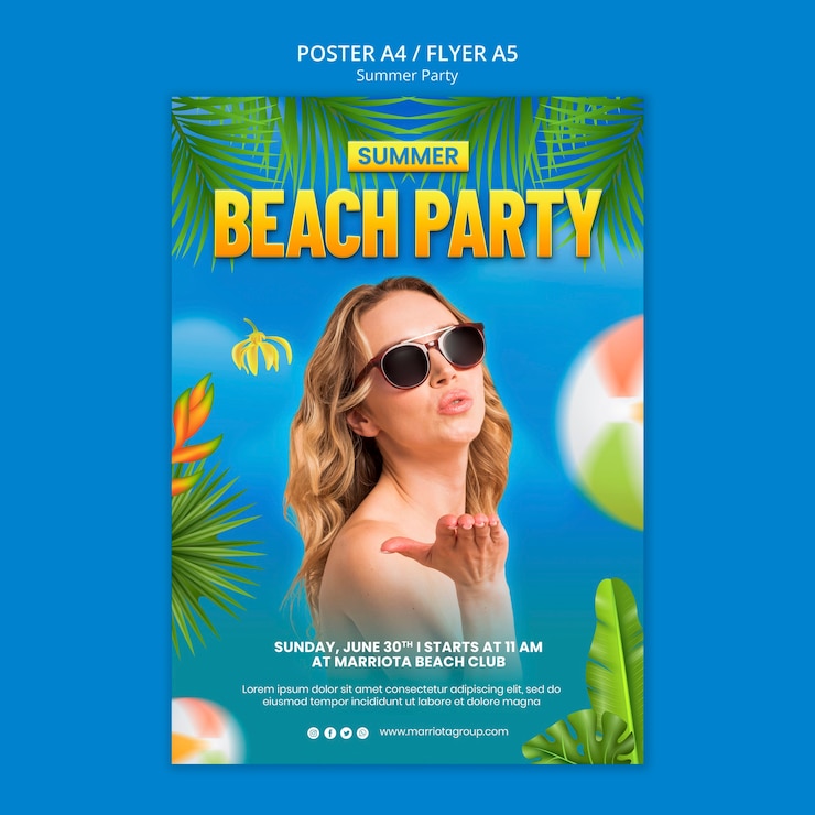 PSD gratuit modèle d'affiche de célébration de fête