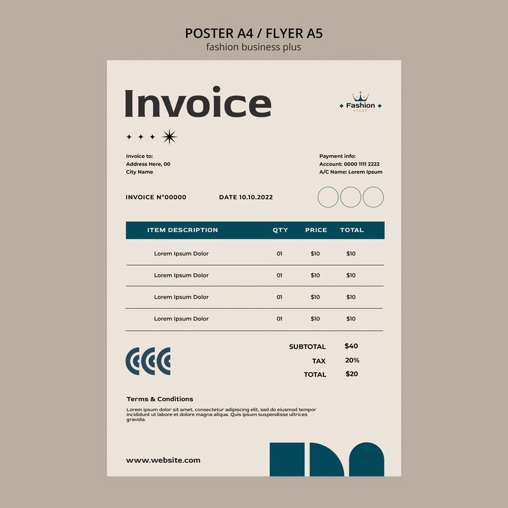 PSD gratuit modèle d'affiche d'entreprise de mode