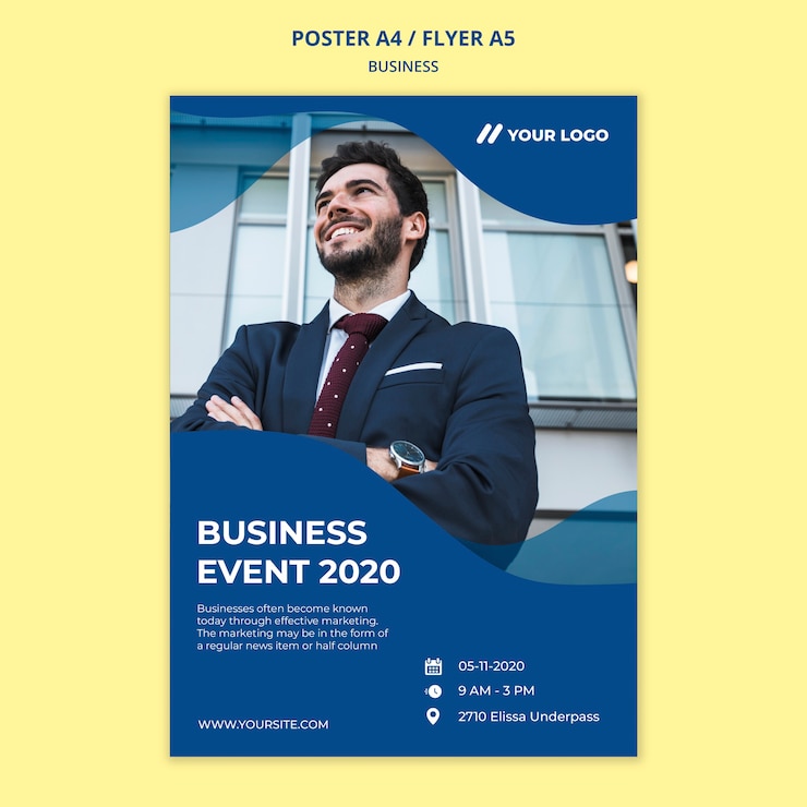 PSD gratuit modèle d'affiche d'entreprise
