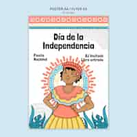 PSD gratuit modèle d'affiche de la fête de l'indépendance de la colombie