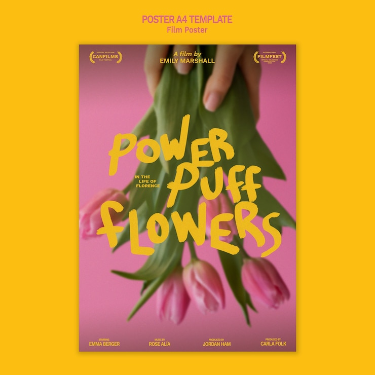 Modèle d'affiche de film créatif